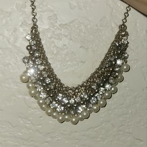 Pearl silver necklace